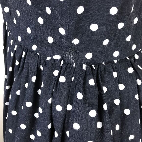 Vintage A La Mode 60s Polka Dot Large Sleeve Dress - Picture 7 of 8